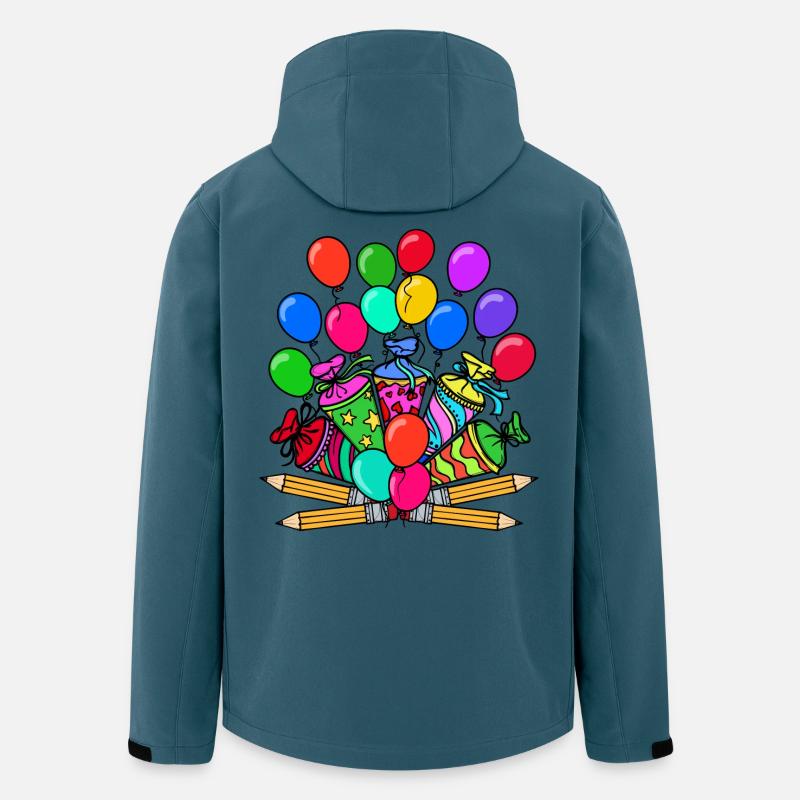 Schule Schultag Schulkind Schulbeginn Schultüte - Recycelte Männer Softshell-Jacke von Stanley/Stella - Dunkles Petrol