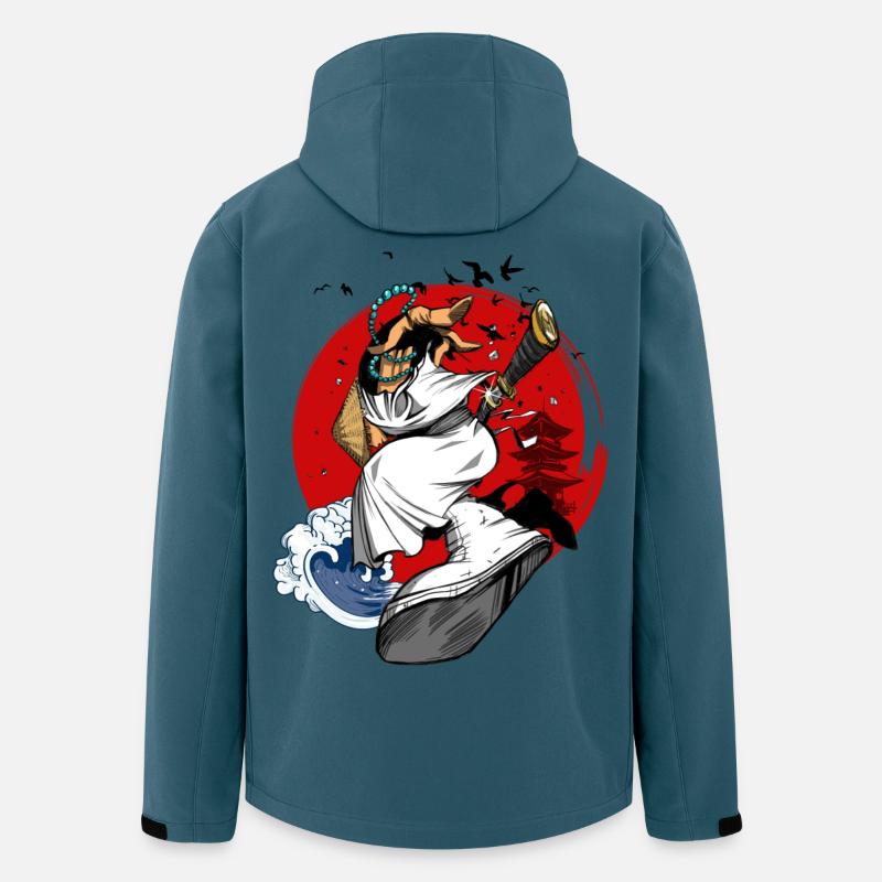 Hip-Hop Samurai - Recycelte Männer Softshell-Jacke von Stanley/Stella - Dunkles Petrol
