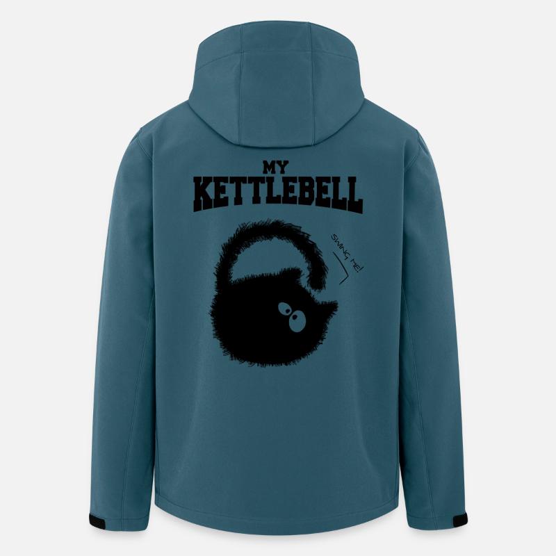 Meine Kettlebell oder Kitte .. Glocke. - Recycelte Männer Softshell-Jacke von Stanley/Stella - Dunkles Petrol