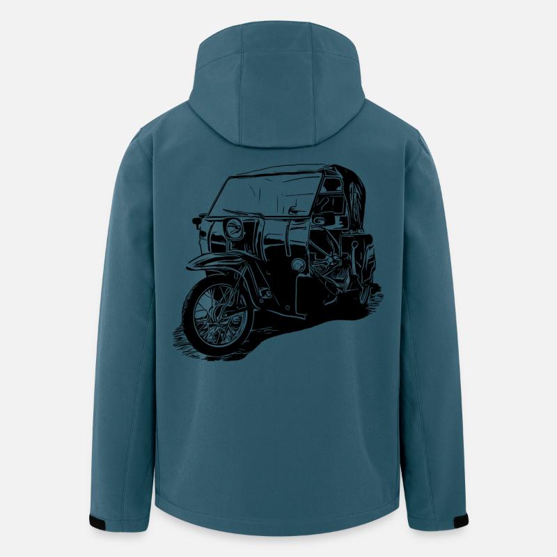 Krause Duo - Recycelte Männer Softshell-Jacke von Stanley/Stella - Dunkles Petrol