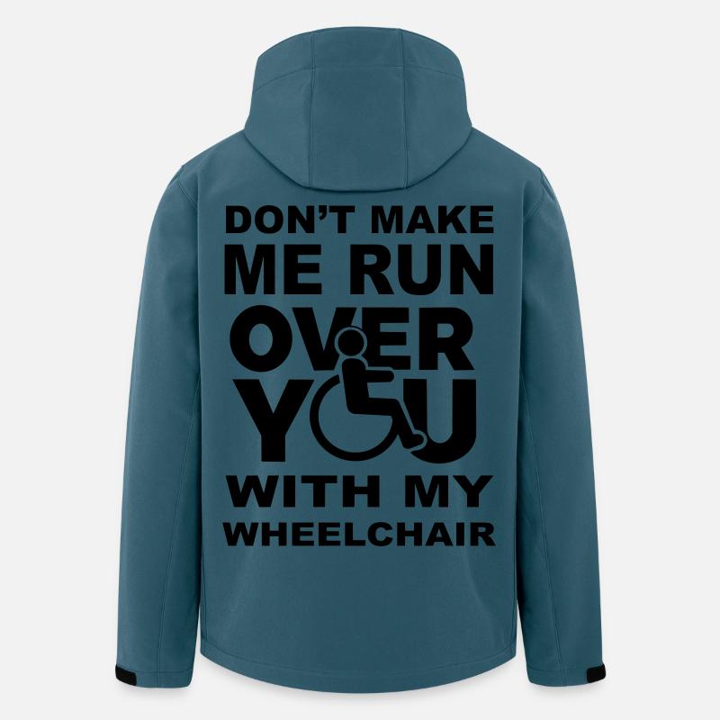 Lass mich nicht mit dem Rollstuhl über dich fahren * - Recycelte Männer Softshell-Jacke von Stanley/Stella - Dunkles Petrol