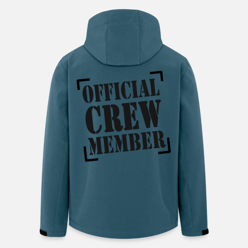 OFFICIAL CREW MEMBER - Recycelte Männer Softshell-Jacke von Stanley/Stella - Dunkles Petrol