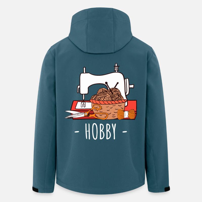 Näh- und Strickhobby-Basteldesign - Recycelte Männer Softshell-Jacke von Stanley/Stella - Dunkles Petrol