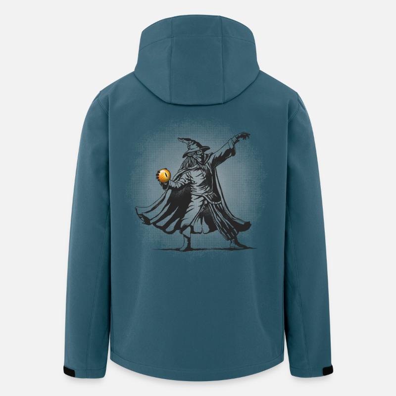 Le lanceur d’orbe - Veste softshell homme en polyester recyclé Stanley/Stella - bleu pétrole foncé