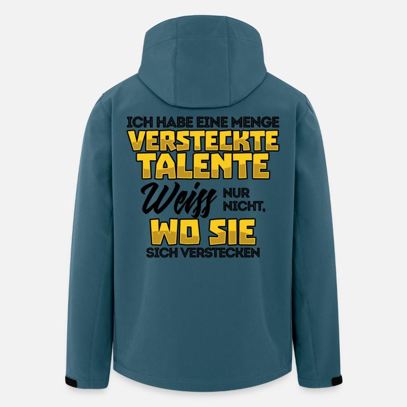Lustig Witz Cool Statement - Recycelte Männer Softshell-Jacke von Stanley/Stella - Dunkles Petrol