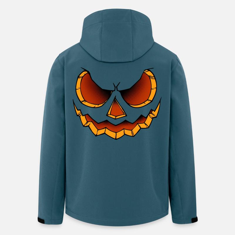 Gruselig Kürbis Halloween - Recycelte Männer Softshell-Jacke von Stanley/Stella - Dunkles Petrol