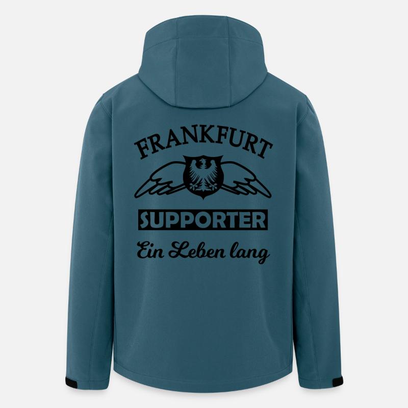 Frankfurt supporter forever - Recycelte Männer Softshell-Jacke von Stanley/Stella - Dunkles Petrol