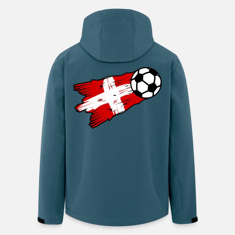 Schweizer Fußball - Recycelte Männer Softshell-Jacke von Stanley/Stella - Dunkles Petrol