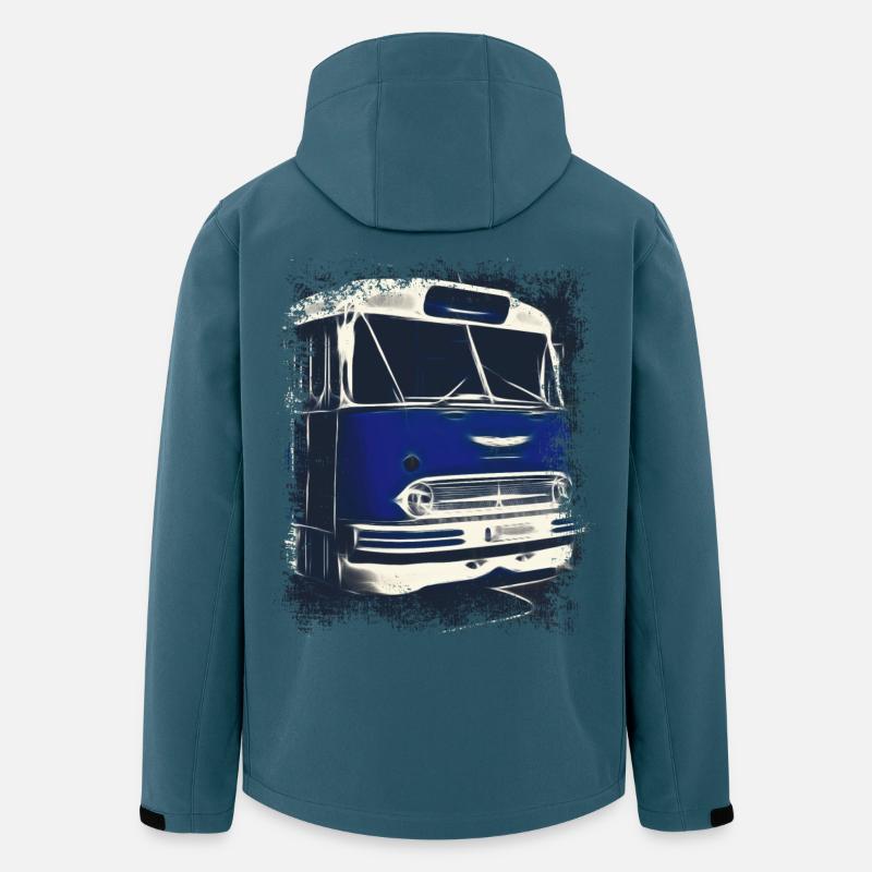 Ikarus 55 Bus - Recycelte Männer Softshell-Jacke von Stanley/Stella - Dunkles Petrol