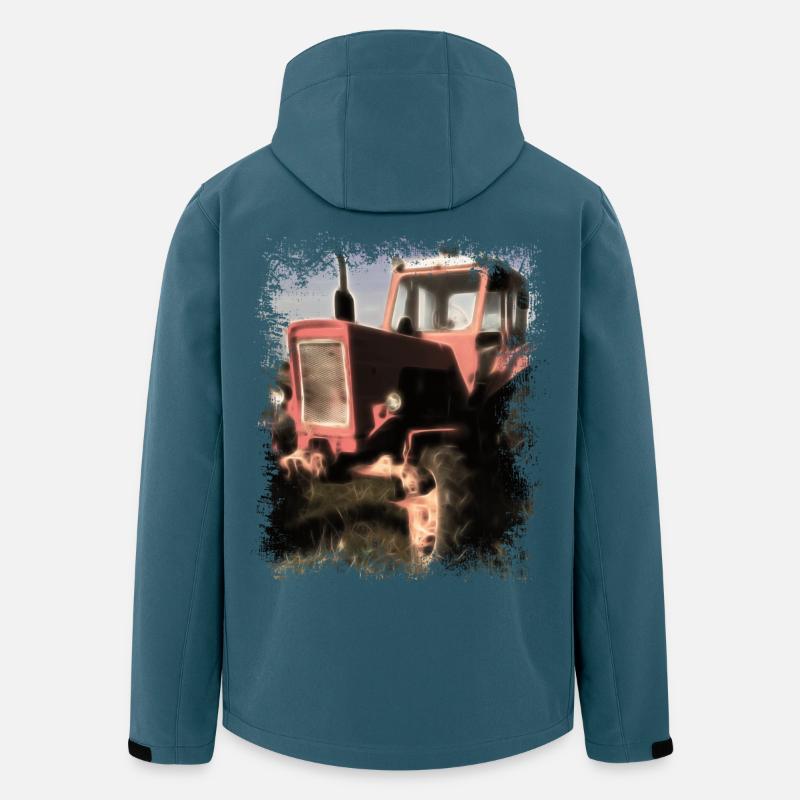 Traktor Belarus MTS 50 - Recycelte Männer Softshell-Jacke von Stanley/Stella - Dunkles Petrol