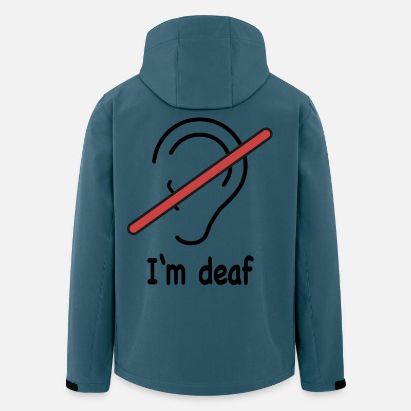 I'm deaf - Recycelte Männer Softshell-Jacke von Stanley/Stella - Dunkles Petrol