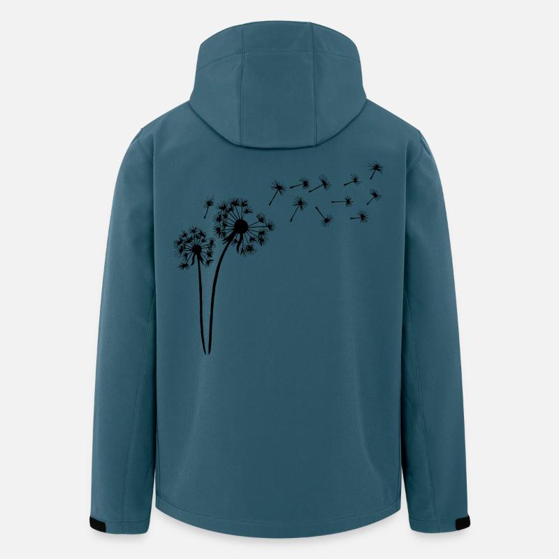 Blüte des schwarzen Löwenzahns - Recycelte Männer Softshell-Jacke von Stanley/Stella - Dunkles Petrol