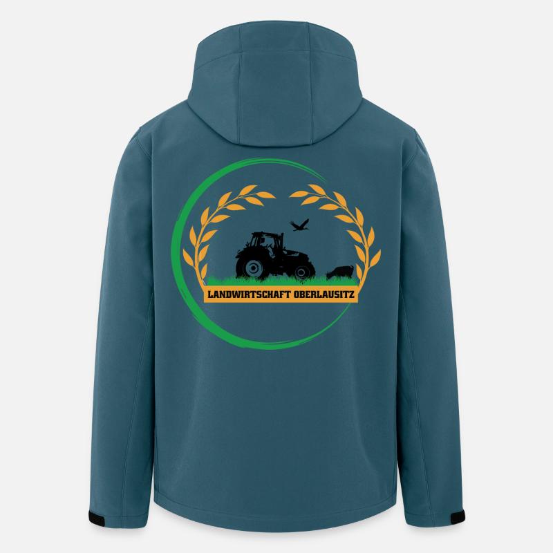 Logo - Recycelte Männer Softshell-Jacke von Stanley/Stella - Dunkles Petrol