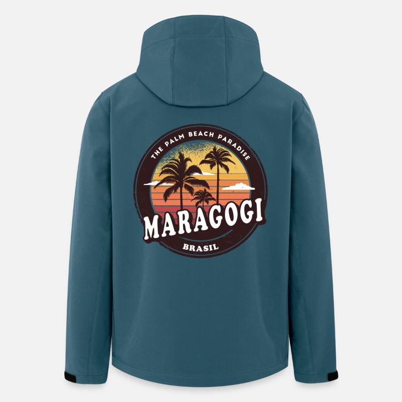 Maragogi Brasilien Beach Design - Recycelte Männer Softshell-Jacke von Stanley/Stella - Dunkles Petrol