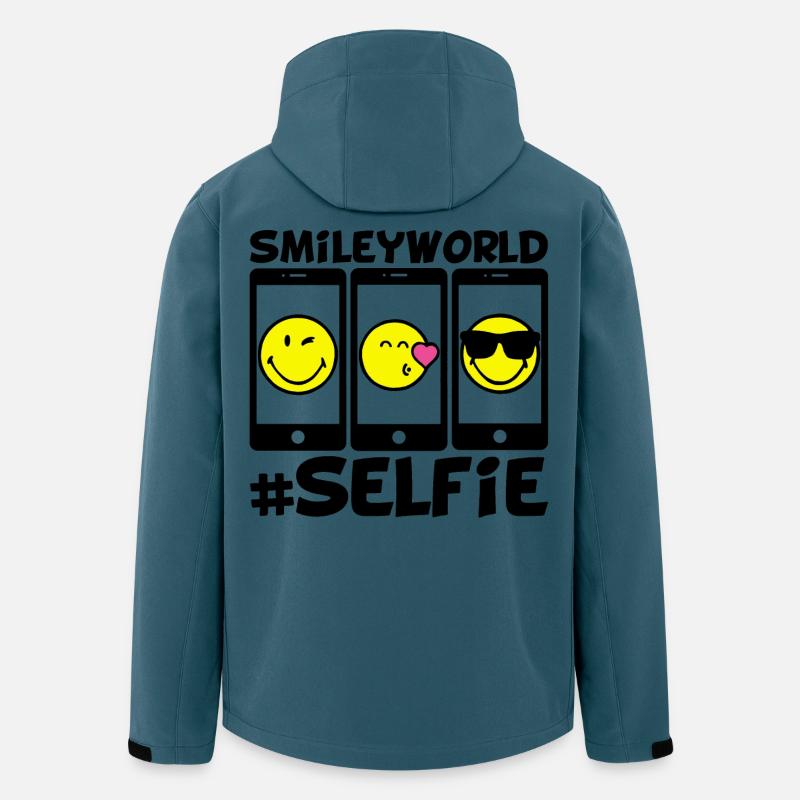 Smileys und Selfies - Recycelte Männer Softshell-Jacke von Stanley/Stella - Dunkles Petrol