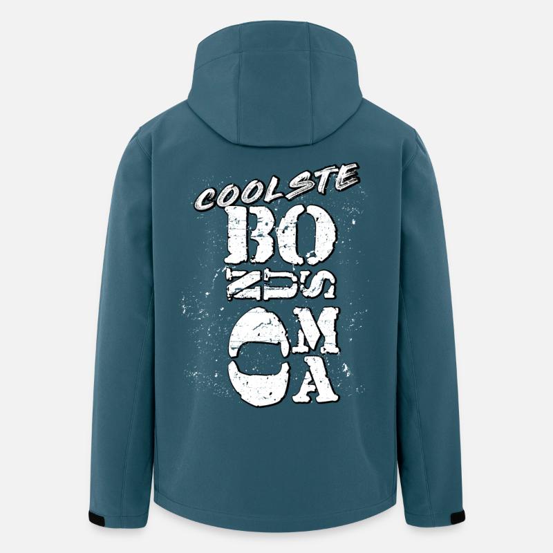 Bonus Oma - Recycelte Männer Softshell-Jacke von Stanley/Stella - Dunkles Petrol