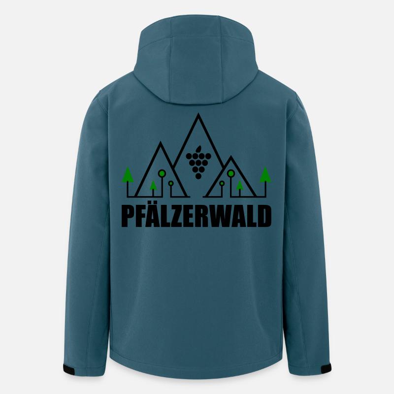 Pfälzerwald - Recycelte Männer Softshell-Jacke von Stanley/Stella - Dunkles Petrol
