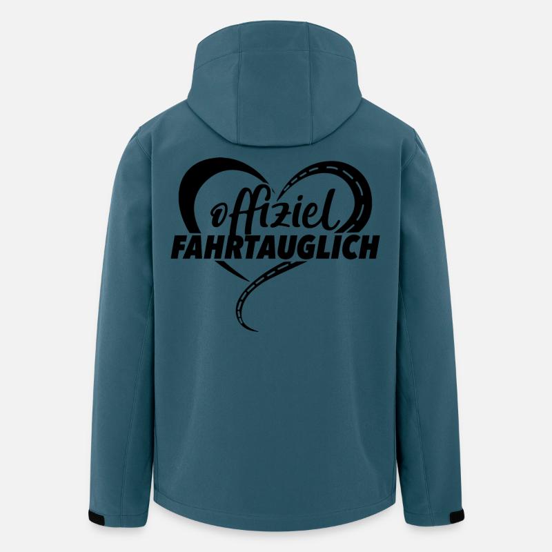 Führerschein - Recycelte Männer Softshell-Jacke von Stanley/Stella - Dunkles Petrol