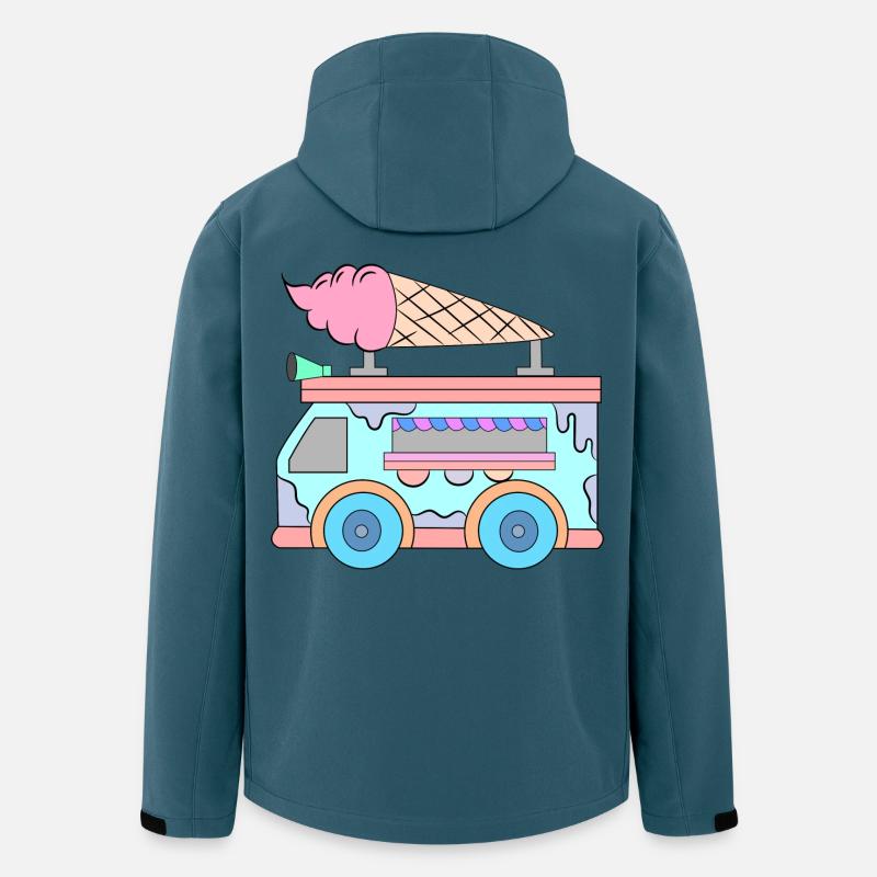 Süßigkeiten Kids Eiscreme - Recycelte Männer Softshell-Jacke von Stanley/Stella - Dunkles Petrol