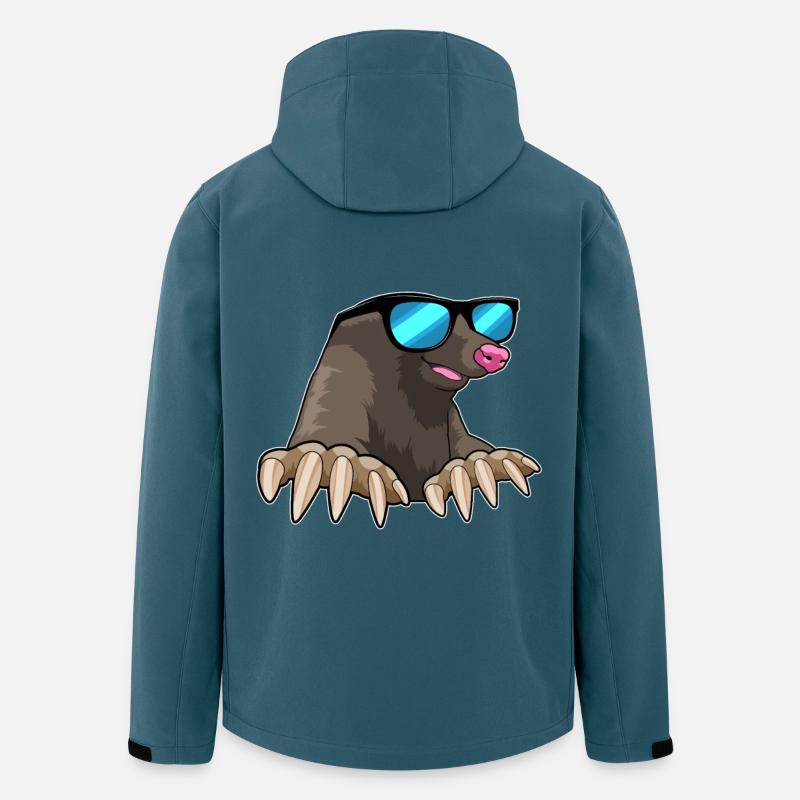 Maulwurf Sonnenbrille - Recycelte Männer Softshell-Jacke von Stanley/Stella - Dunkles Petrol