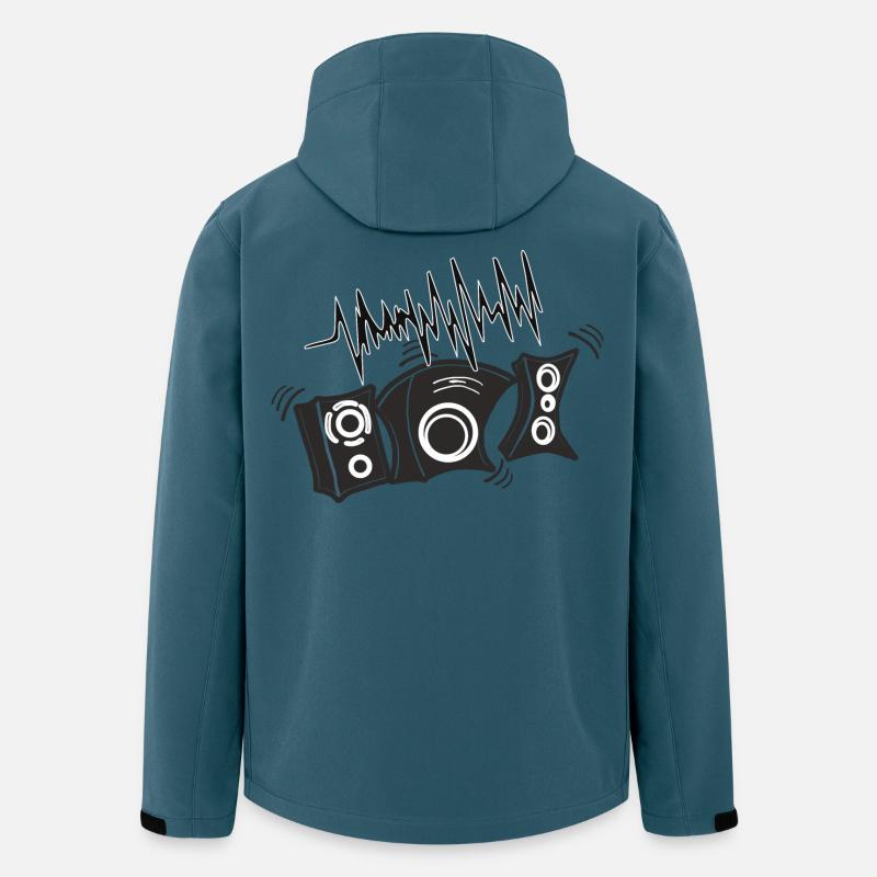 Jukeboxes, Disco, Basses - Men’s Recycled Softshell Jacket by Stanley/Stella - stargazer