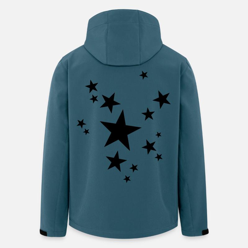 Sterne Zauber Glitzer Design Geschenk - Recycelte Männer Softshell-Jacke von Stanley/Stella - Dunkles Petrol