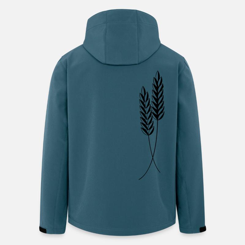 2 Ähren - Recycelte Männer Softshell-Jacke von Stanley/Stella - Dunkles Petrol