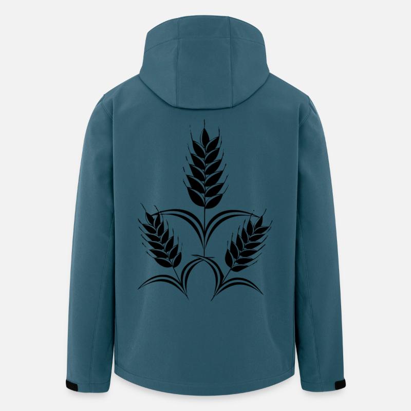 3 Ähren - Recycelte Männer Softshell-Jacke von Stanley/Stella - Dunkles Petrol
