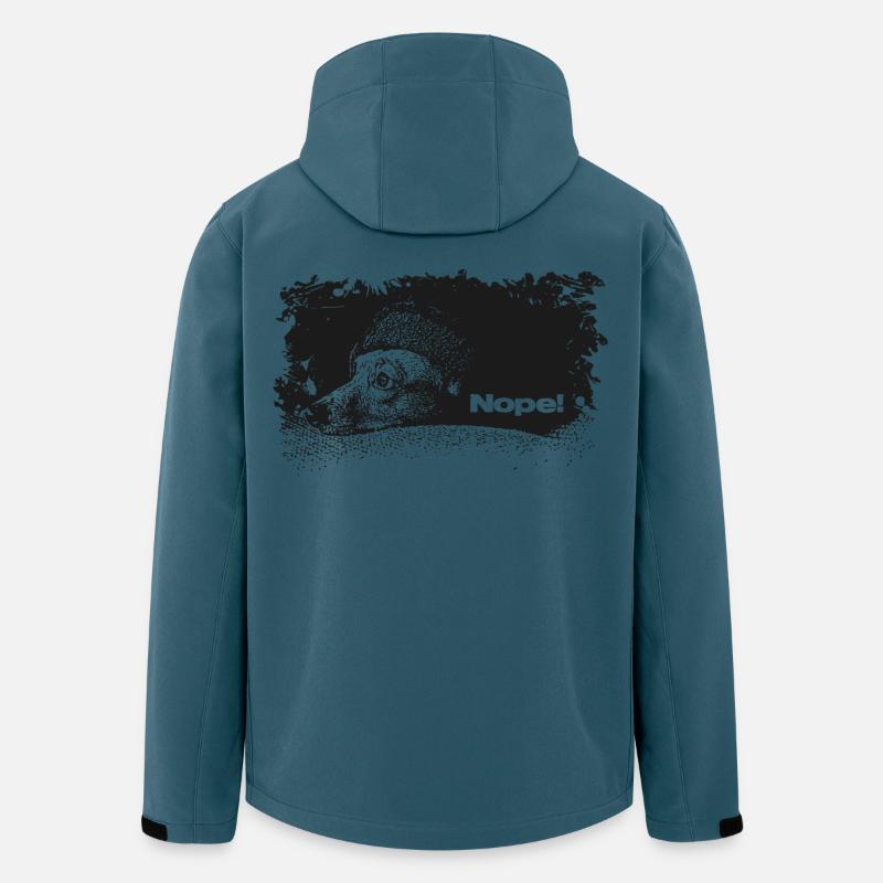 Nope - Heute nicht - Recycelte Männer Softshell-Jacke von Stanley/Stella - Dunkles Petrol