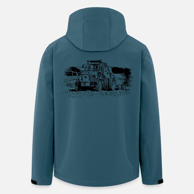 Traktor Fortschritt ZT 303 E - Recycelte Männer Softshell-Jacke von Stanley/Stella - Dunkles Petrol