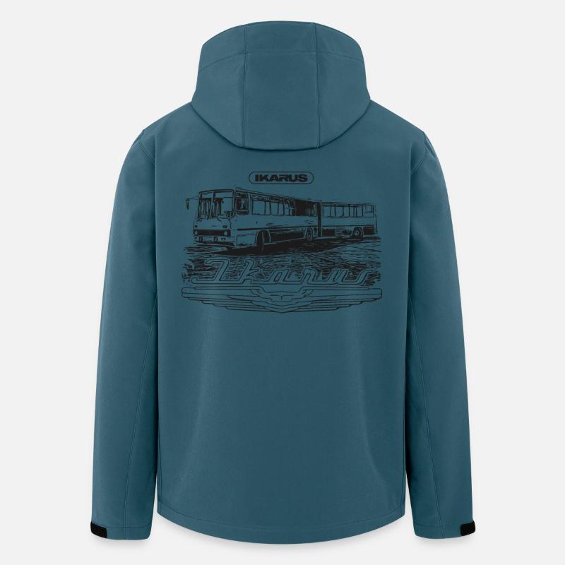 Ikarus - Gelenkbus - Recycelte Männer Softshell-Jacke von Stanley/Stella - Dunkles Petrol
