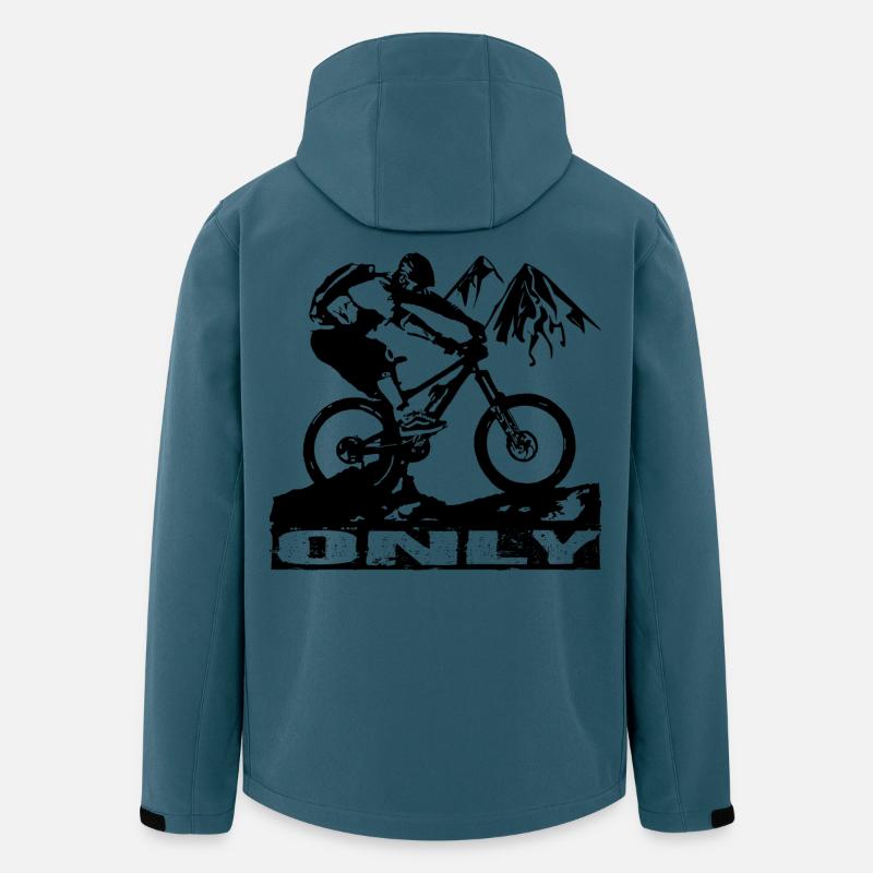 MTB Bike - Recycelte Männer Softshell-Jacke von Stanley/Stella - Dunkles Petrol