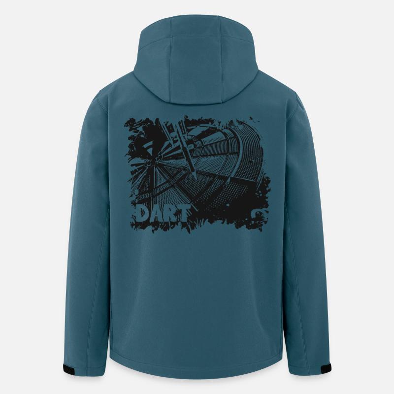 Jeu de fléchettes - Fléchettes - Fléchettes - Veste softshell homme en polyester recyclé Stanley/Stella - bleu pétrole foncé