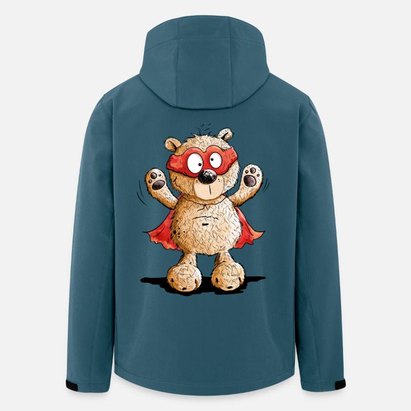 Bär Wortspiel I Superheld I Subärheld - Recycelte Männer Softshell-Jacke von Stanley/Stella - Dunkles Petrol
