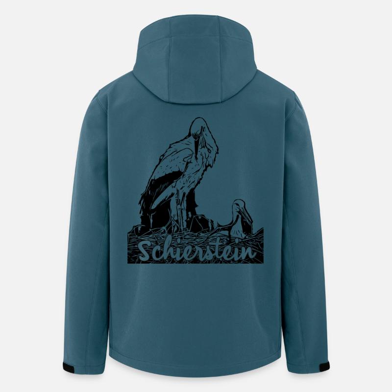 Storchennest - Wiesbaden - Schierstein - Recycelte Männer Softshell-Jacke von Stanley/Stella - Dunkles Petrol