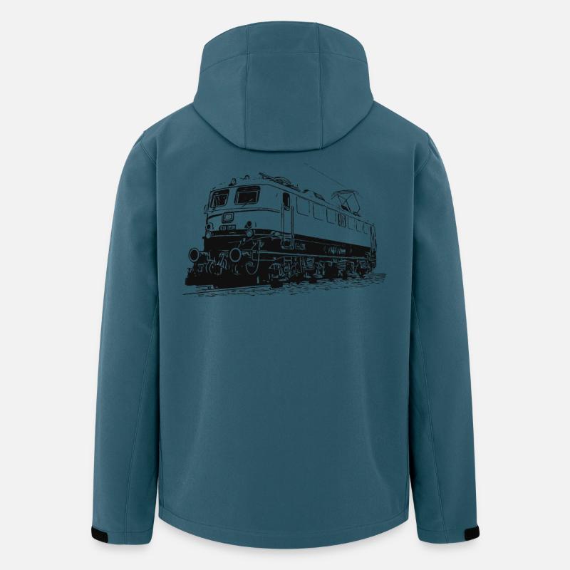 Elektrolok E10 1239 - Recycelte Männer Softshell-Jacke von Stanley/Stella - Dunkles Petrol