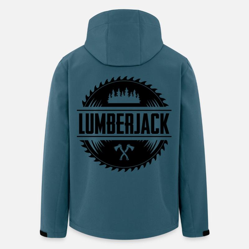 Holzfäller - Recycelte Männer Softshell-Jacke von Stanley/Stella - Dunkles Petrol