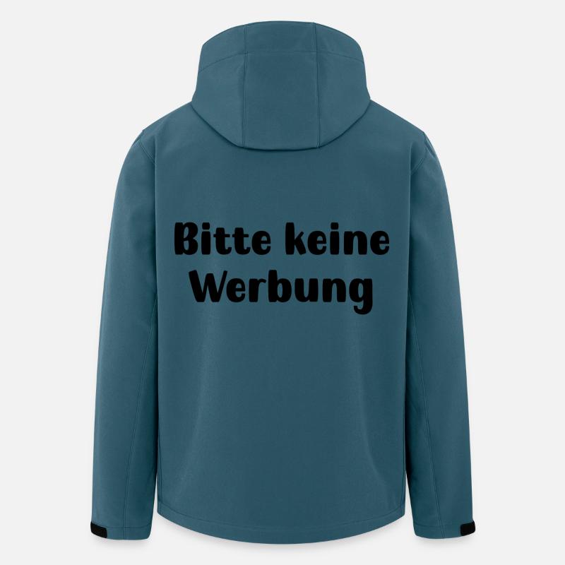 Bitte keine Werbung - Recycelte Männer Softshell-Jacke von Stanley/Stella - Dunkles Petrol