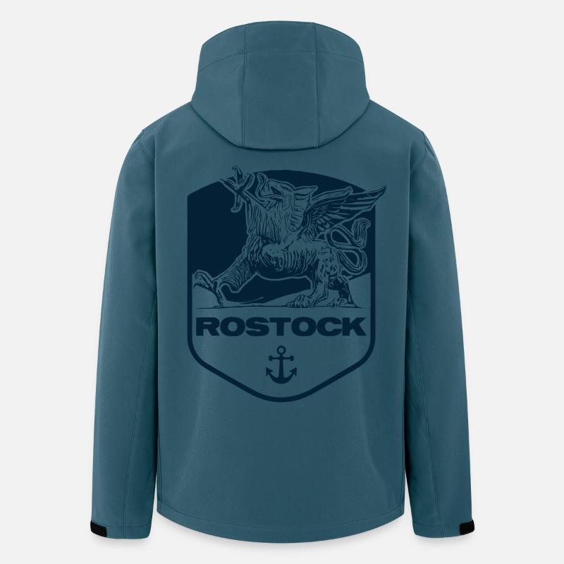 Rostock - Recycelte Männer Softshell-Jacke von Stanley/Stella - Dunkles Petrol