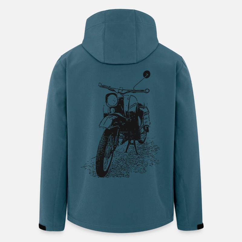 Simson - Schwalbe - Recycelte Männer Softshell-Jacke von Stanley/Stella - Dunkles Petrol