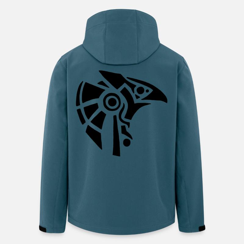 Ägyptischer Gott Horus - Recycelte Männer Softshell-Jacke von Stanley/Stella - Dunkles Petrol