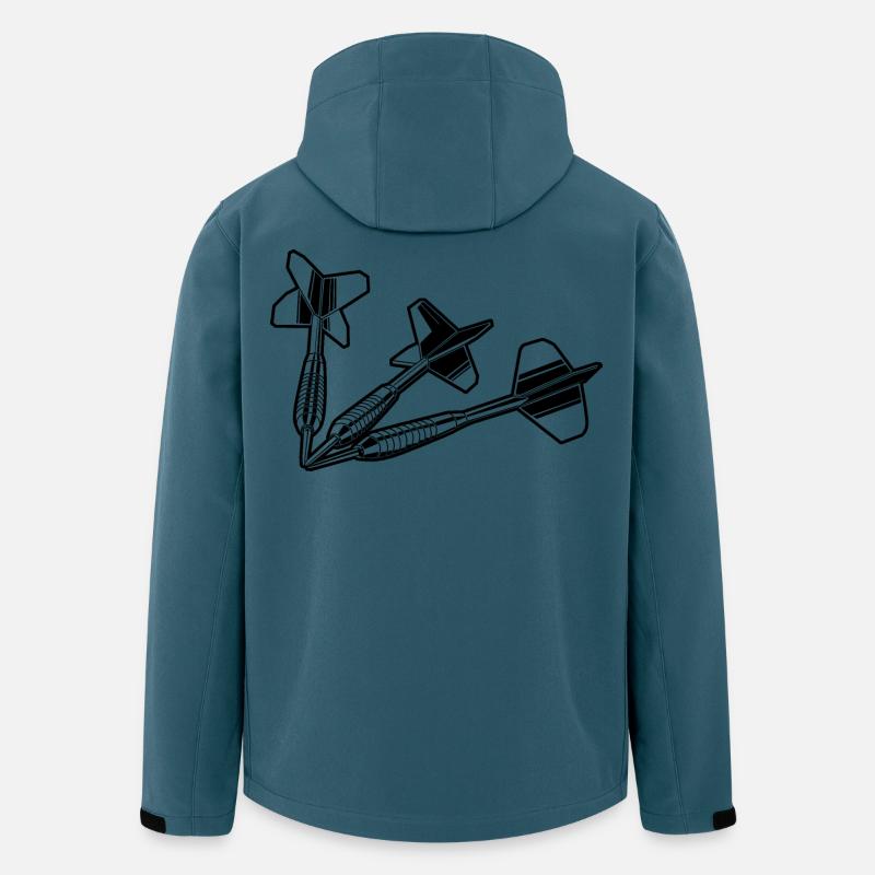 Dartpfeile - Recycelte Männer Softshell-Jacke von Stanley/Stella - Dunkles Petrol