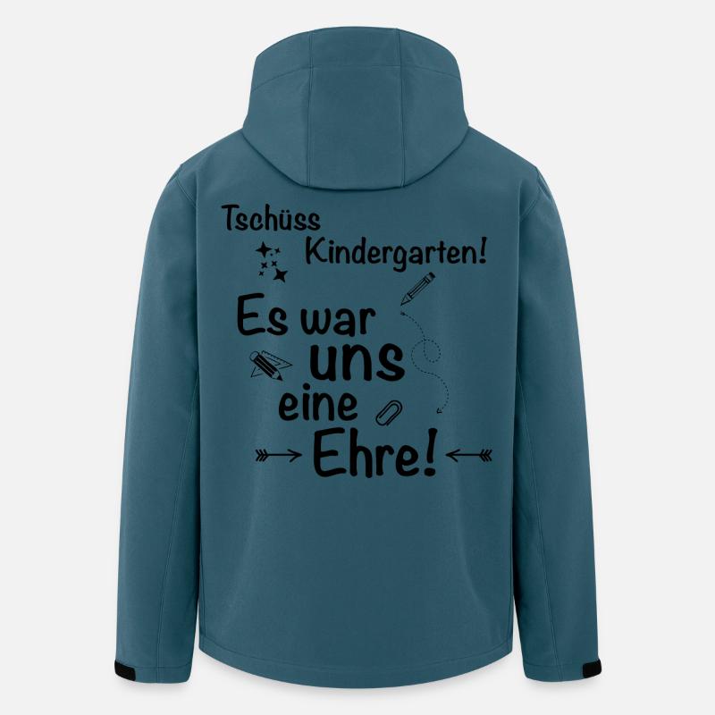 Tschüss Kindergarten... - Recycelte Männer Softshell-Jacke von Stanley/Stella - Dunkles Petrol