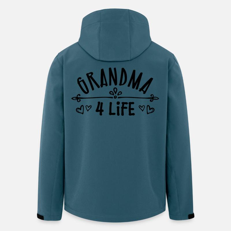 Félicitations Grand-mère Grand-mère Déclaration Retraité - Veste softshell homme en polyester recyclé Stanley/Stella - bleu pétrole foncé