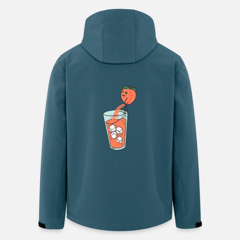Pfirsich pinkelt Limonade in Glas - Recycelte Männer Softshell-Jacke von Stanley/Stella - Dunkles Petrol