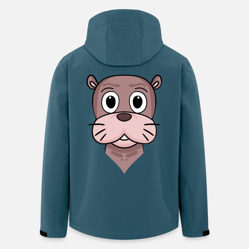 Seelöwe - Recycelte Männer Softshell-Jacke von Stanley/Stella - Dunkles Petrol