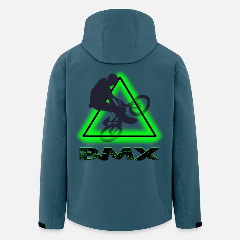 BMX Bike - Recycelte Männer Softshell-Jacke von Stanley/Stella - Dunkles Petrol
