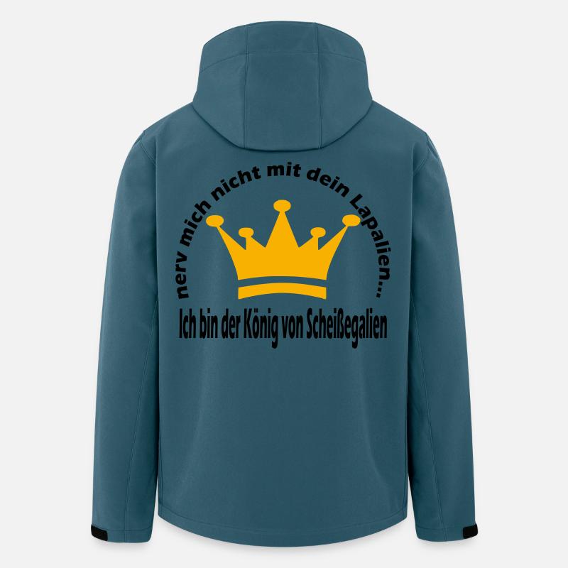 König - Recycelte Männer Softshell-Jacke von Stanley/Stella - Dunkles Petrol