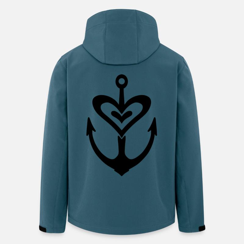 Anchor Heart - Men’s Recycled Softshell Jacket by Stanley/Stella - stargazer