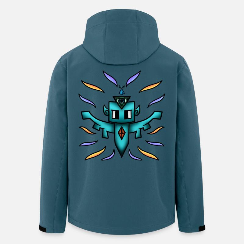 Der Geist der Illuminaten - Recycelte Männer Softshell-Jacke von Stanley/Stella - Dunkles Petrol